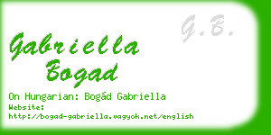 gabriella bogad business card